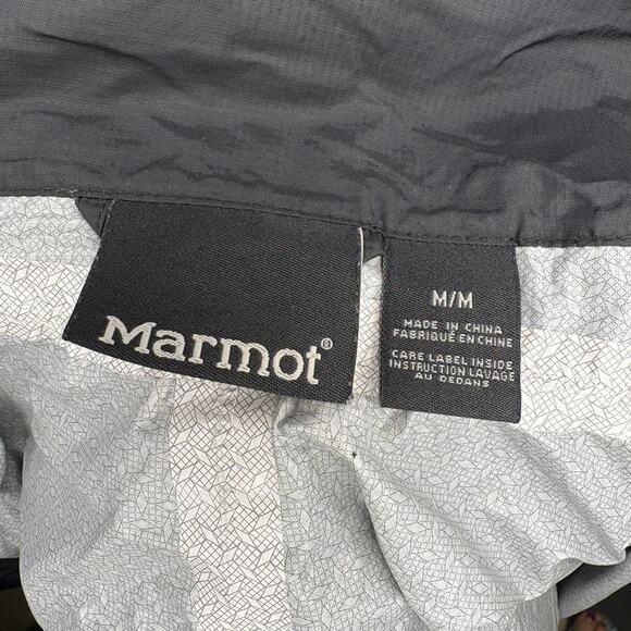 Marmot PreCip Black Lightweight Waterproof Gorpcore Rain Jacket Womens Sz M - Picture 4 of 5